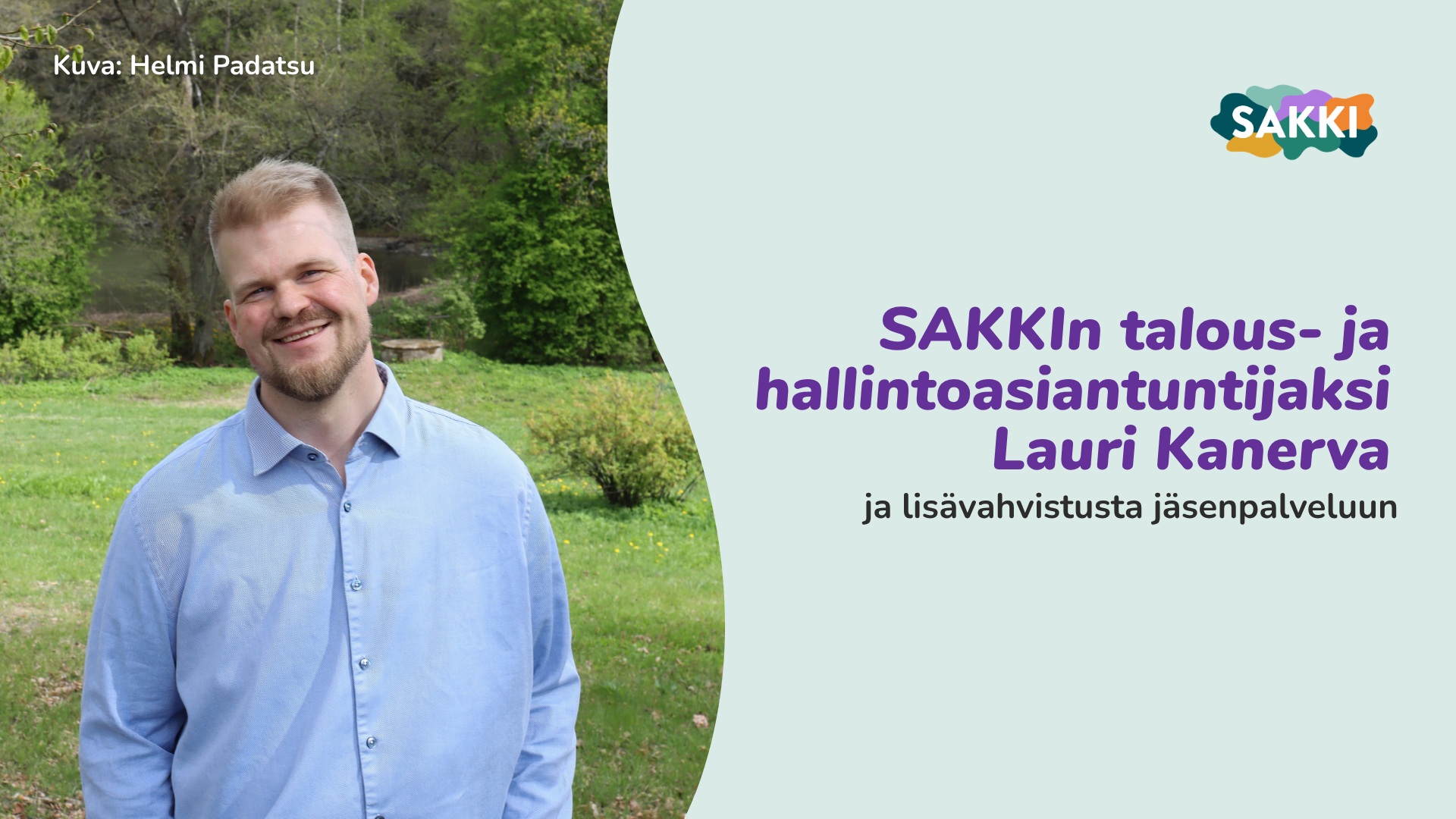 Kuvassa talous- ja hallintoasiantuntija Lauri Kanerva. Kuvan teksti on artikkelin otsikko.